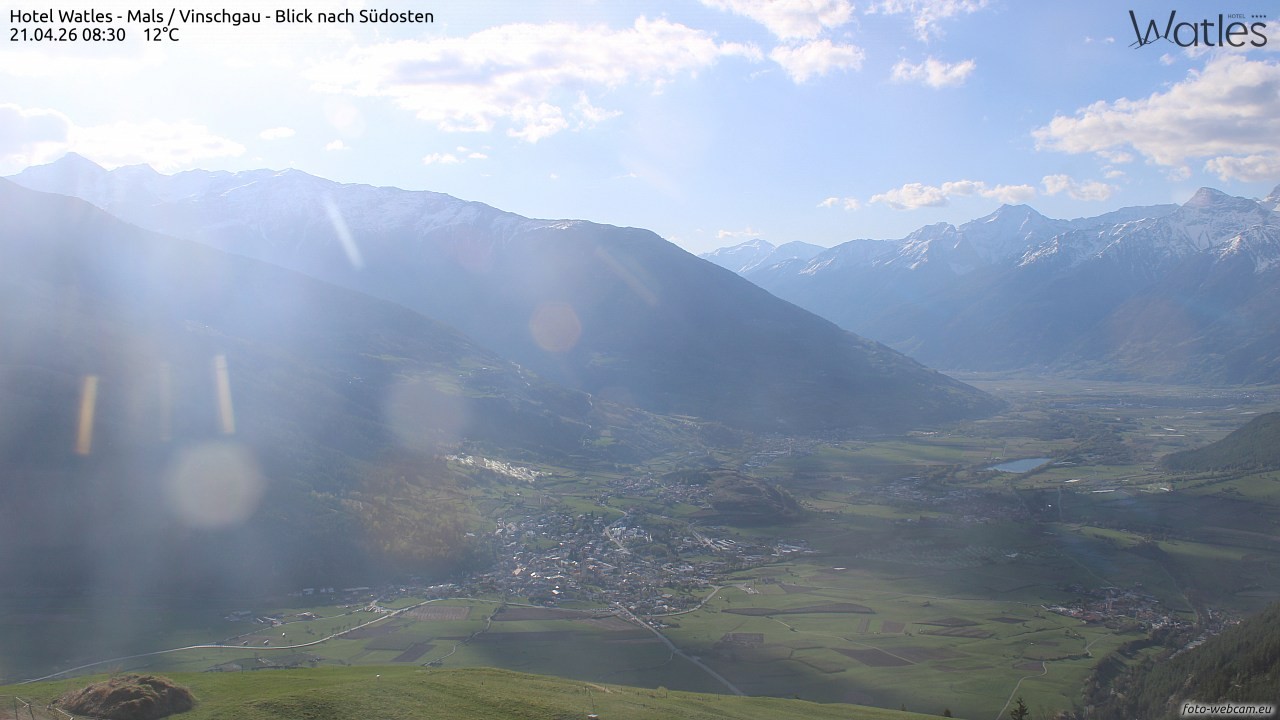 Archiv Foto Webcam Panoramablick vom Hotel Watles