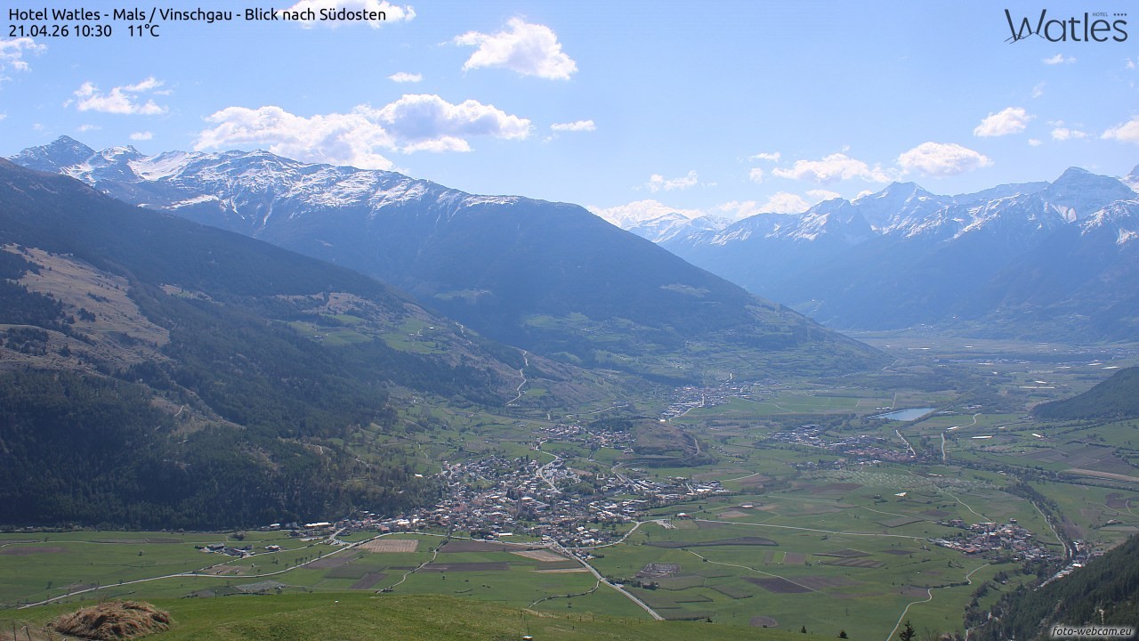 Archiv Foto Webcam Panoramablick vom Hotel Watles