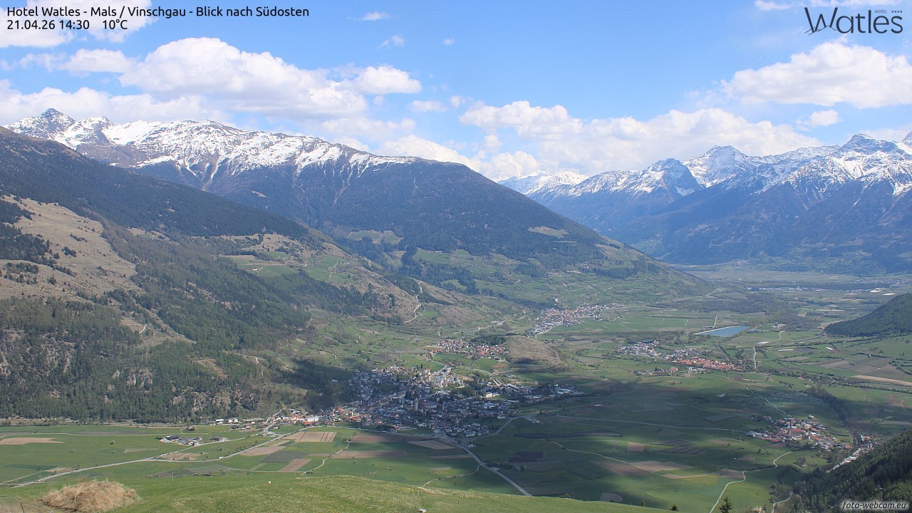 Archiv Foto Webcam Panoramablick vom Hotel Watles