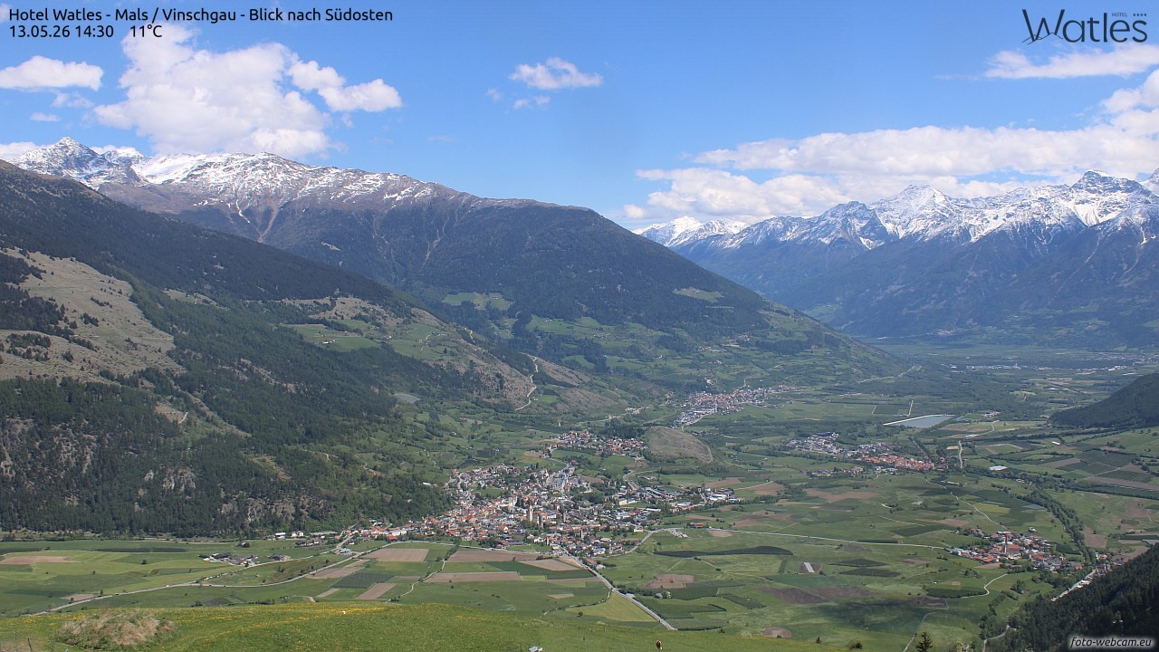 Archiv Foto Webcam Panoramablick vom Hotel Watles
