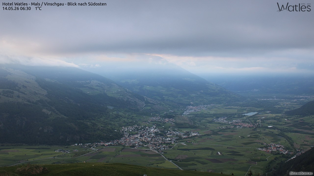 Archiv Foto Webcam Panoramablick vom Hotel Watles