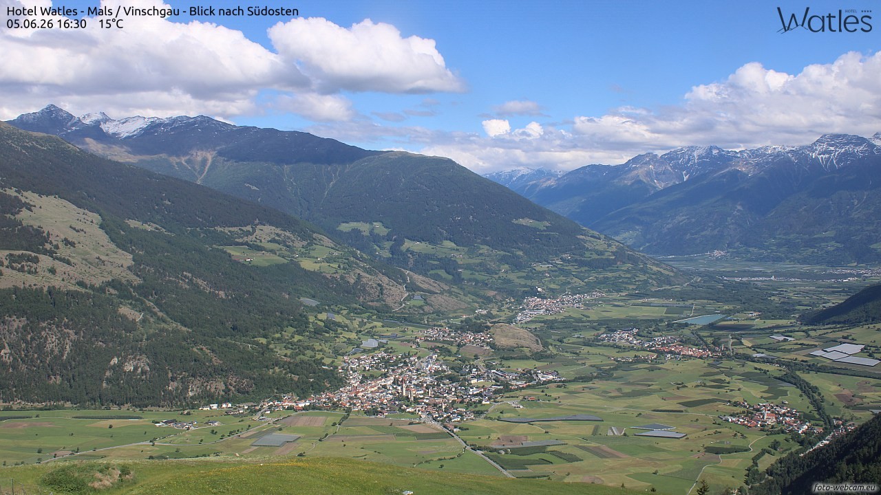 Archiv Foto Webcam Panoramablick vom Hotel Watles