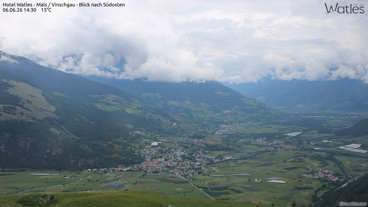 Archiv Foto Webcam Panoramablick vom Hotel Watles