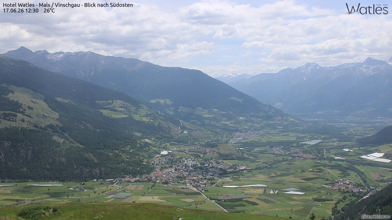 Archiv Foto Webcam Panoramablick vom Hotel Watles