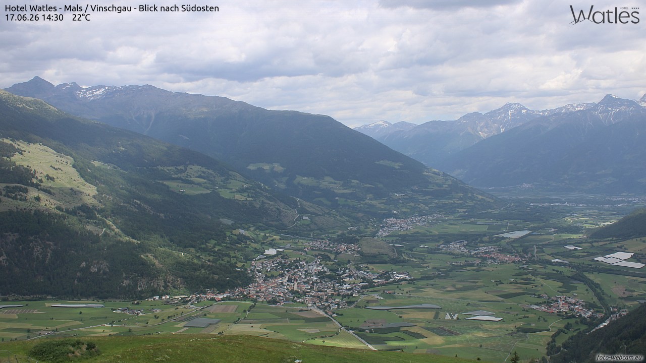 Archiv Foto Webcam Panoramablick vom Hotel Watles