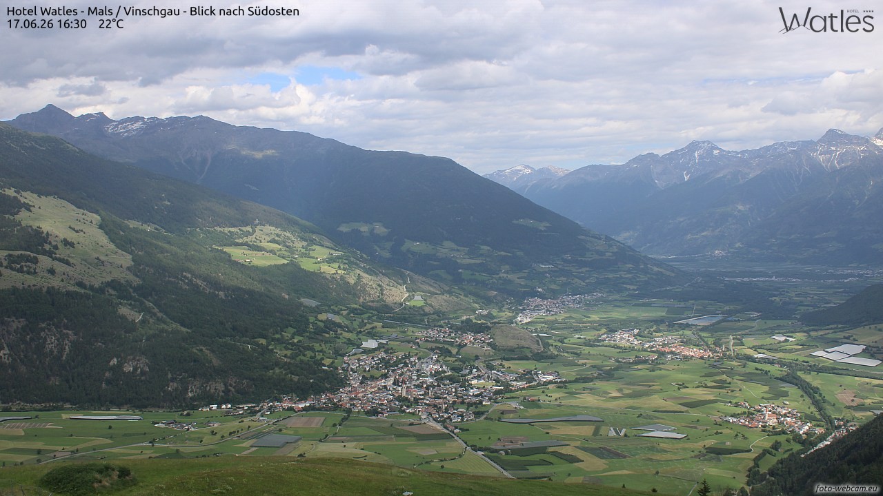 Archiv Foto Webcam Panoramablick vom Hotel Watles