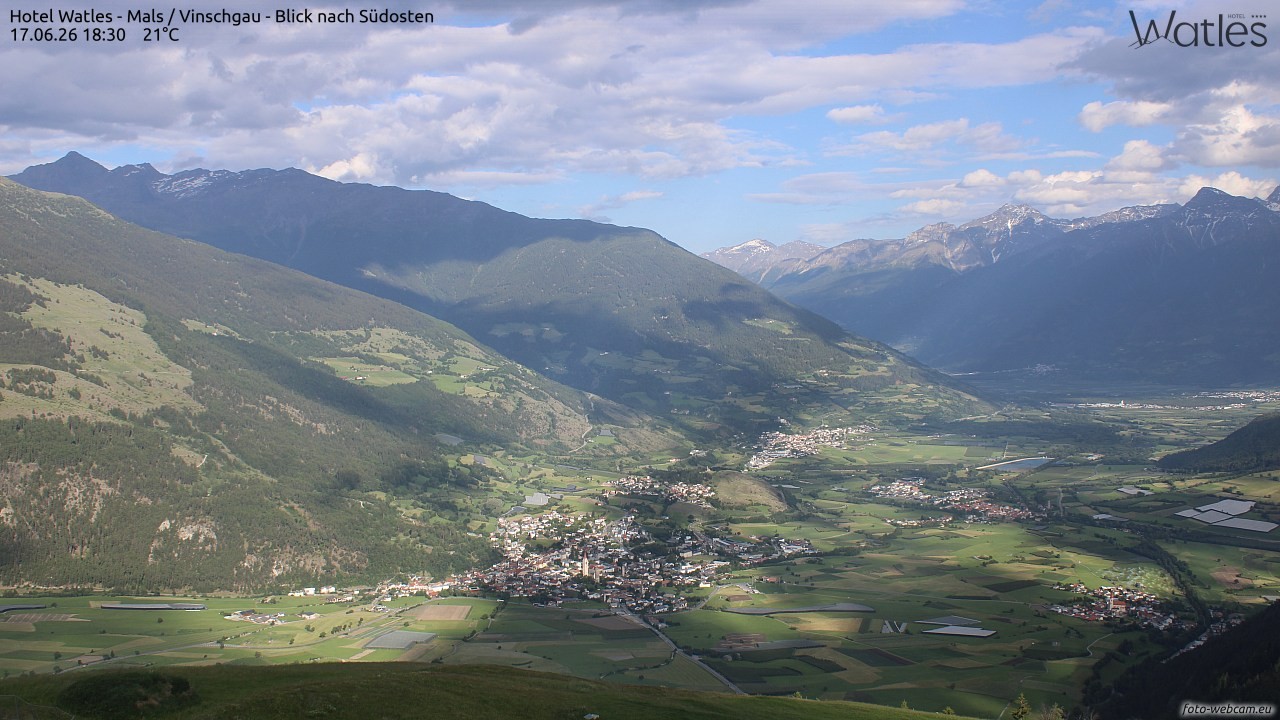 Archiv Foto Webcam Panoramablick vom Hotel Watles