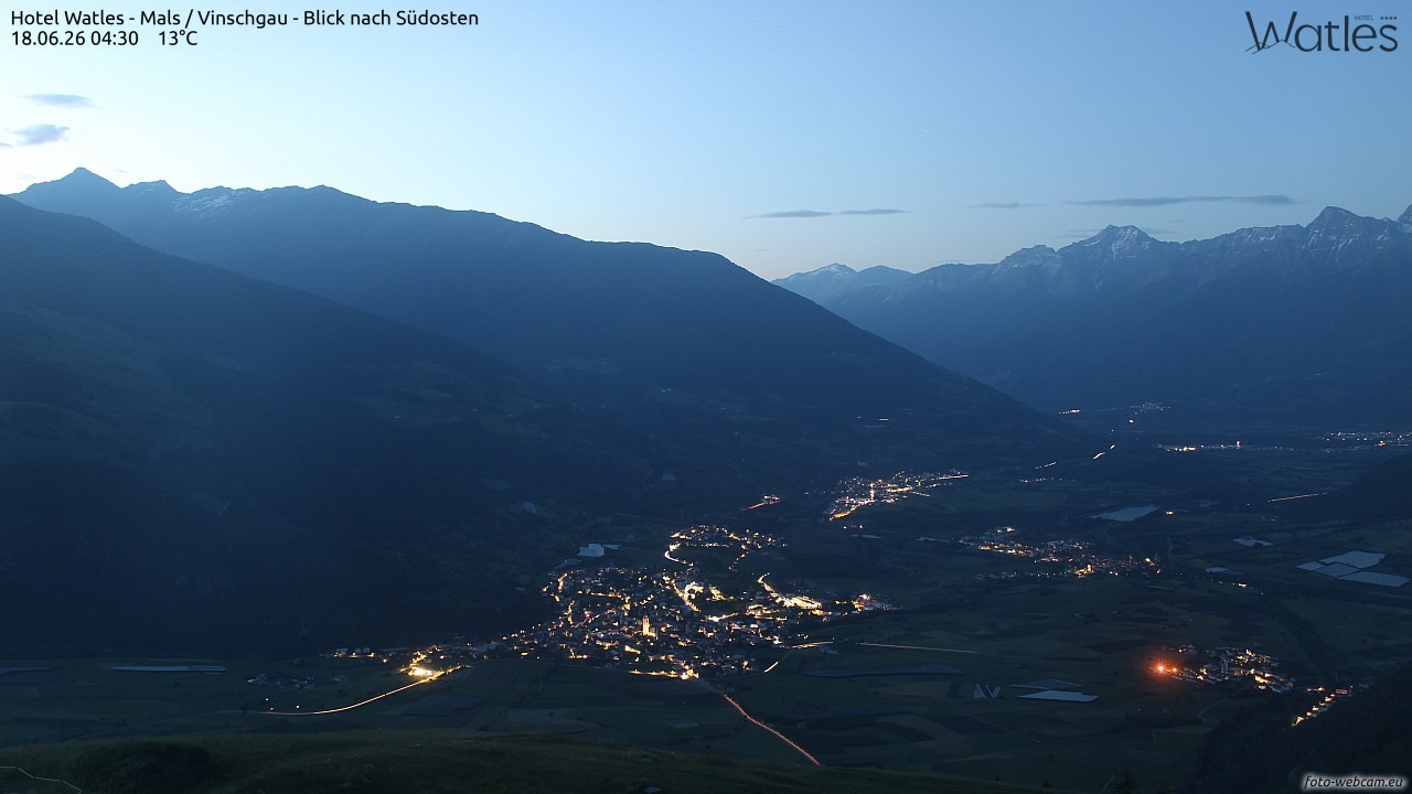 Archiv Foto Webcam Panoramablick vom Hotel Watles
