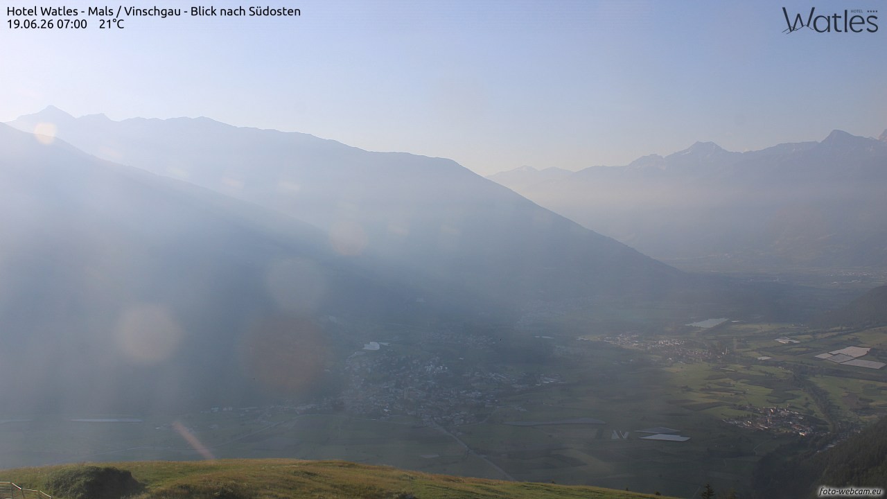 Archiv Foto Webcam Panoramablick vom Hotel Watles