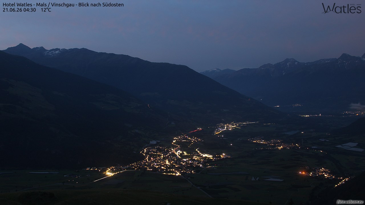 Archiv Foto Webcam Panoramablick vom Hotel Watles