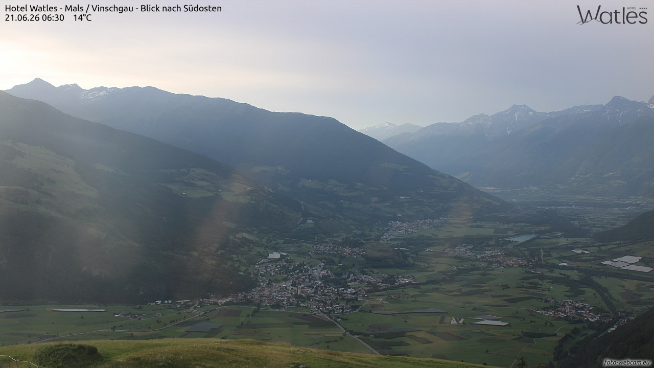Archiv Foto Webcam Panoramablick vom Hotel Watles