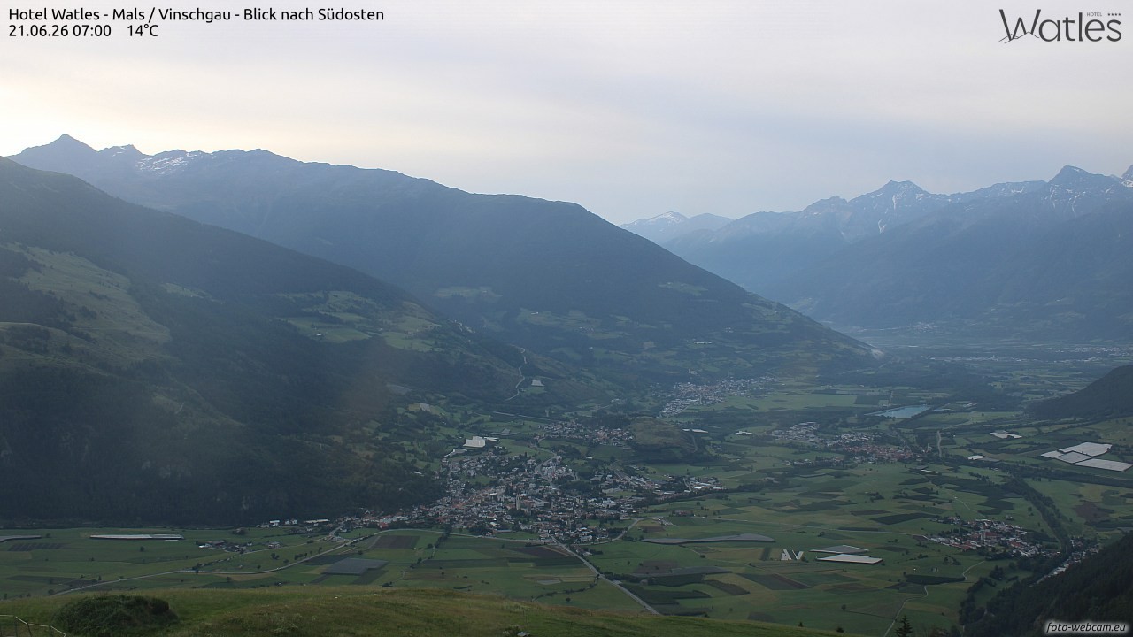 Archiv Foto Webcam Panoramablick vom Hotel Watles