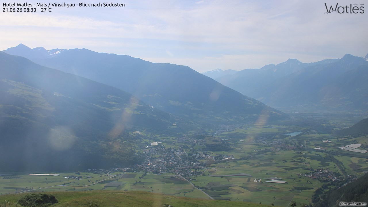 Archiv Foto Webcam Panoramablick vom Hotel Watles