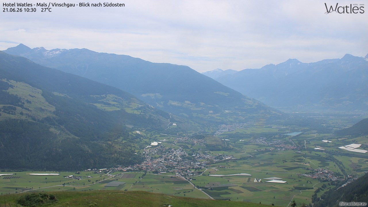 Archiv Foto Webcam Panoramablick vom Hotel Watles