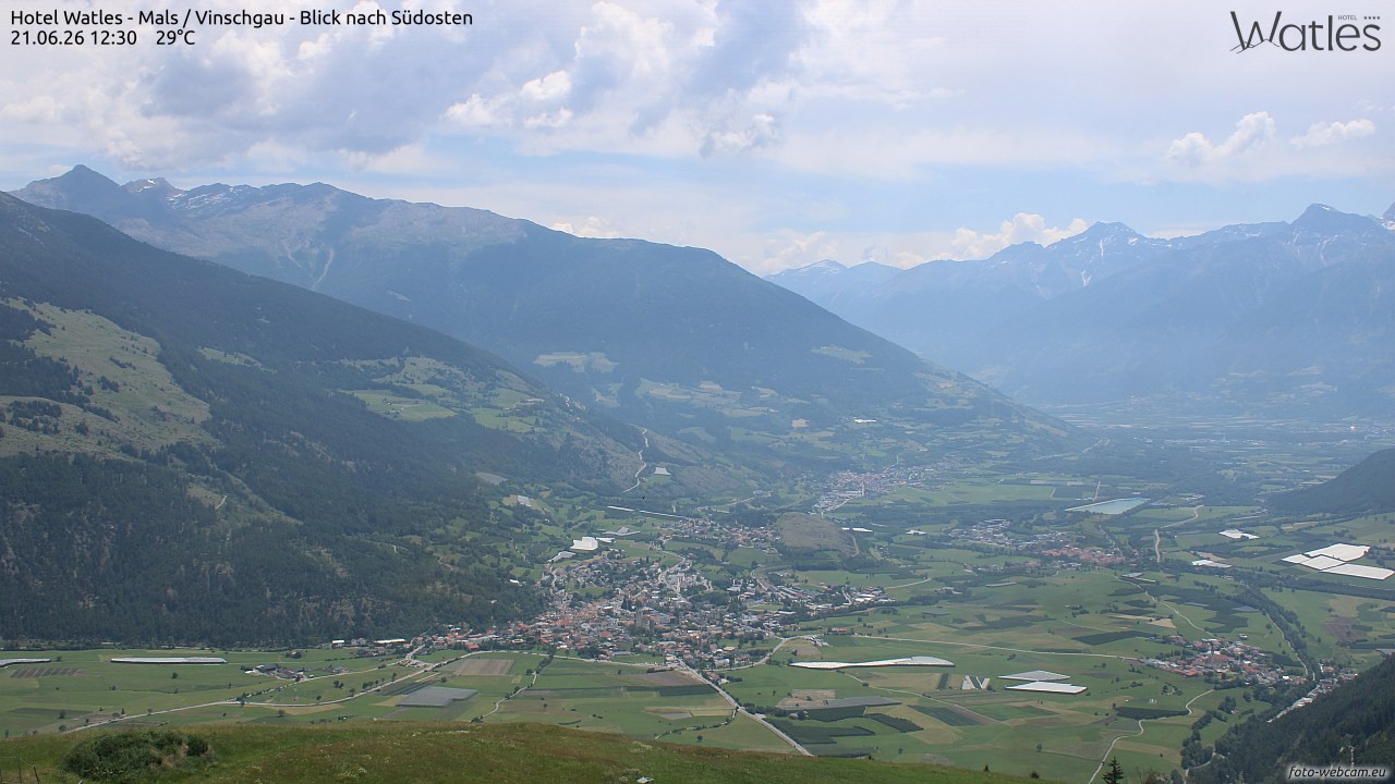 Archiv Foto Webcam Panoramablick vom Hotel Watles