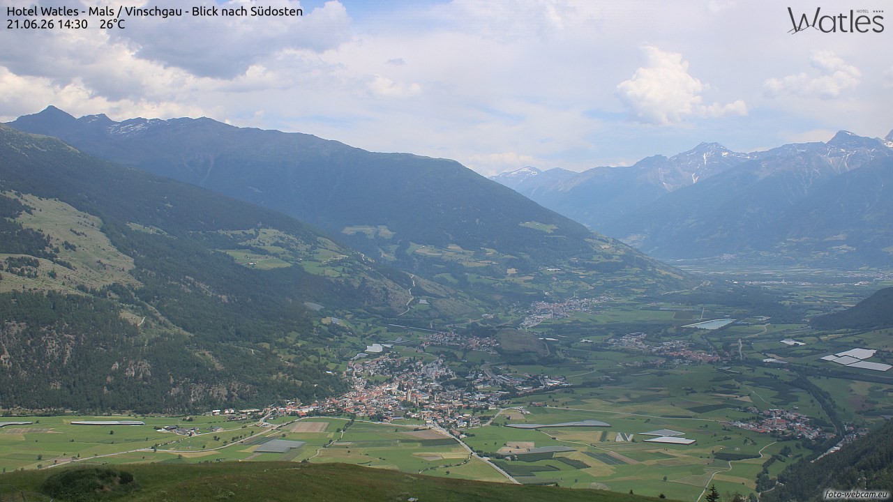 Archiv Foto Webcam Panoramablick vom Hotel Watles