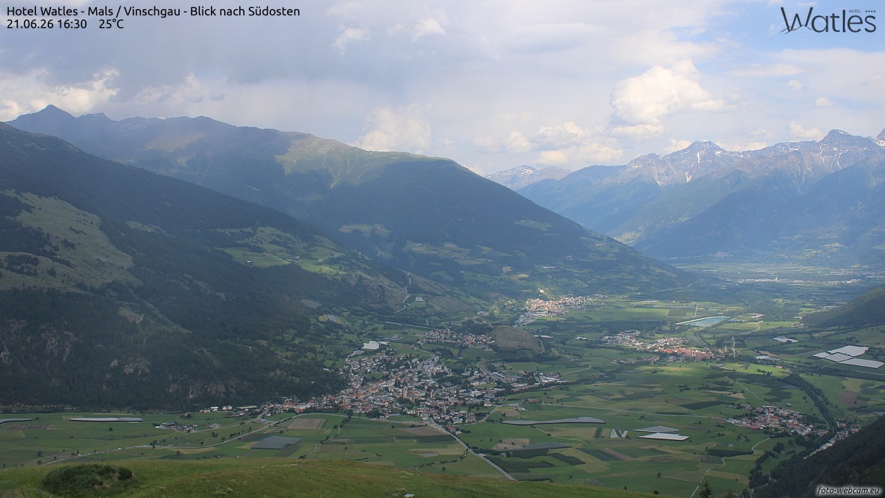 Archiv Foto Webcam Panoramablick vom Hotel Watles