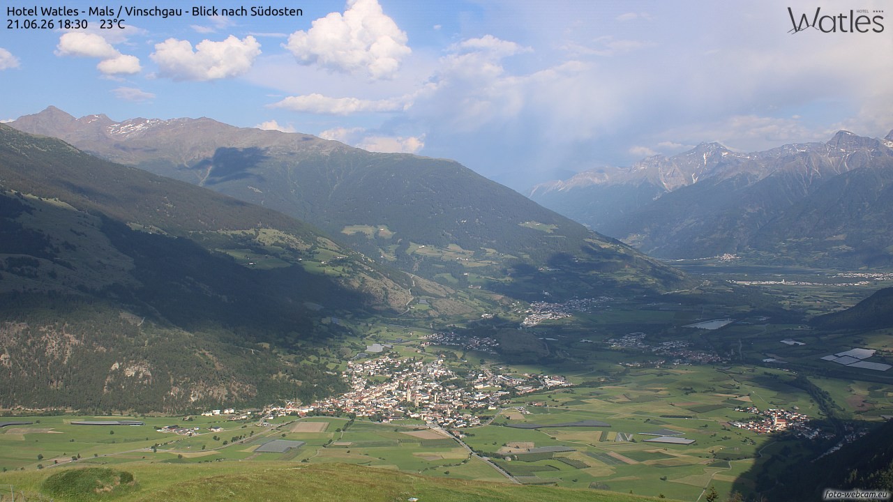Archiv Foto Webcam Panoramablick vom Hotel Watles