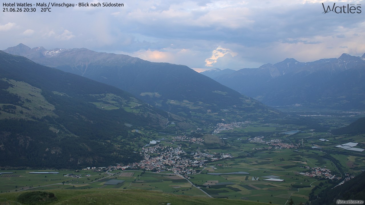 Archiv Foto Webcam Panoramablick vom Hotel Watles