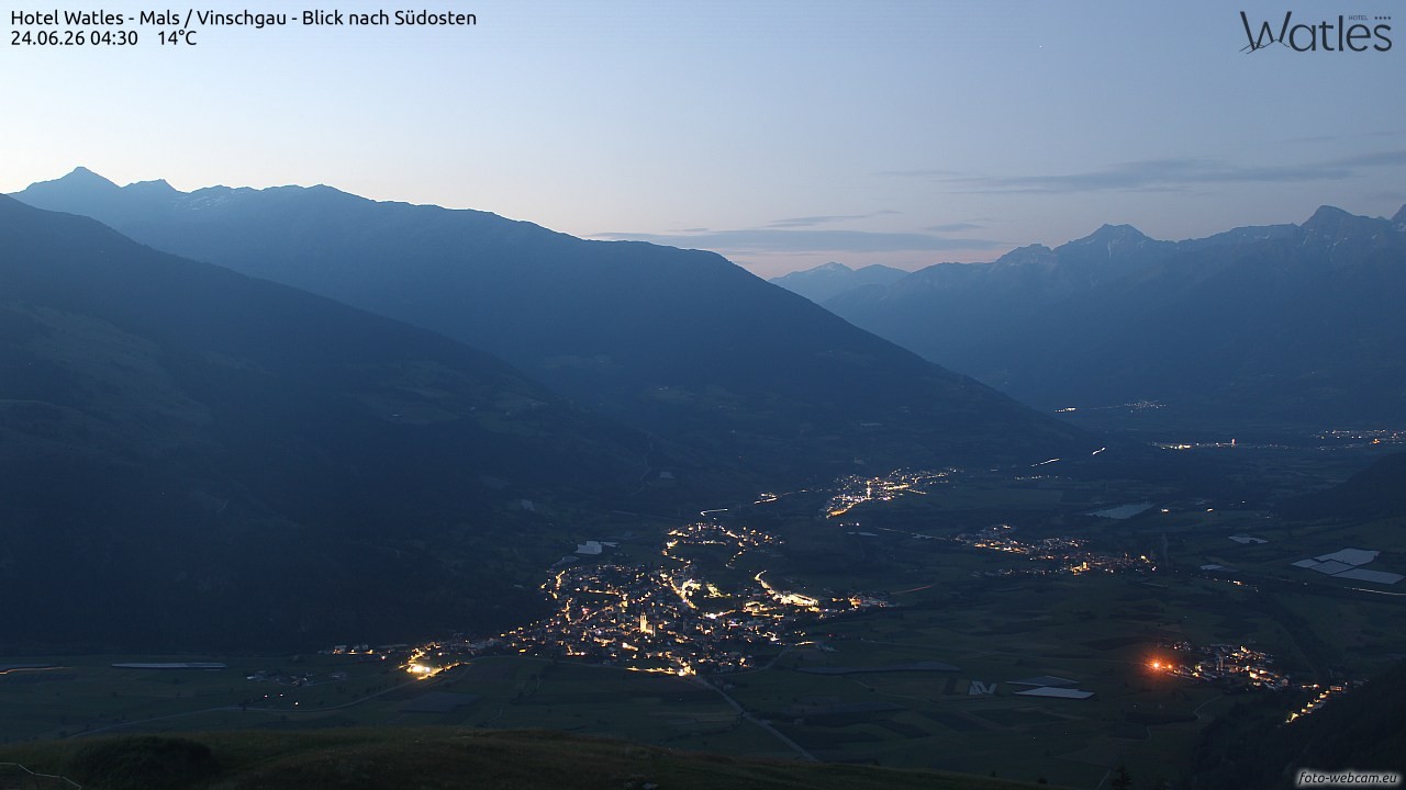 Archiv Foto Webcam Panoramablick vom Hotel Watles