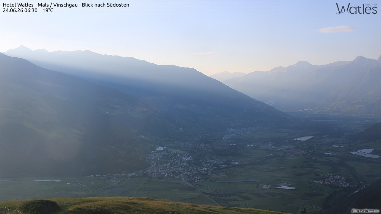 Archiv Foto Webcam Panoramablick vom Hotel Watles