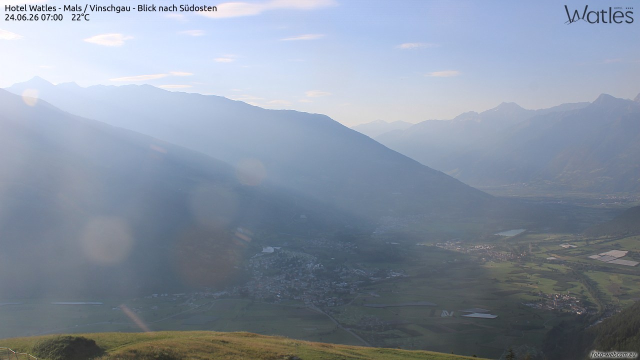 Archiv Foto Webcam Panoramablick vom Hotel Watles