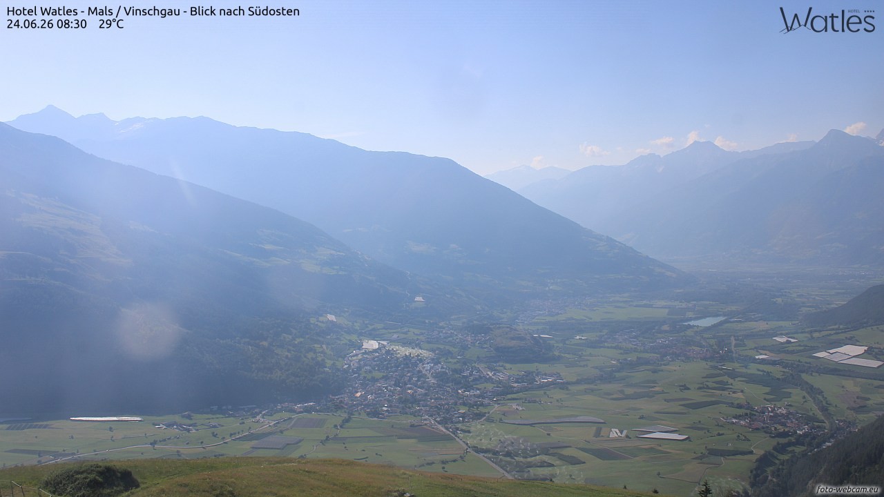 Archiv Foto Webcam Panoramablick vom Hotel Watles