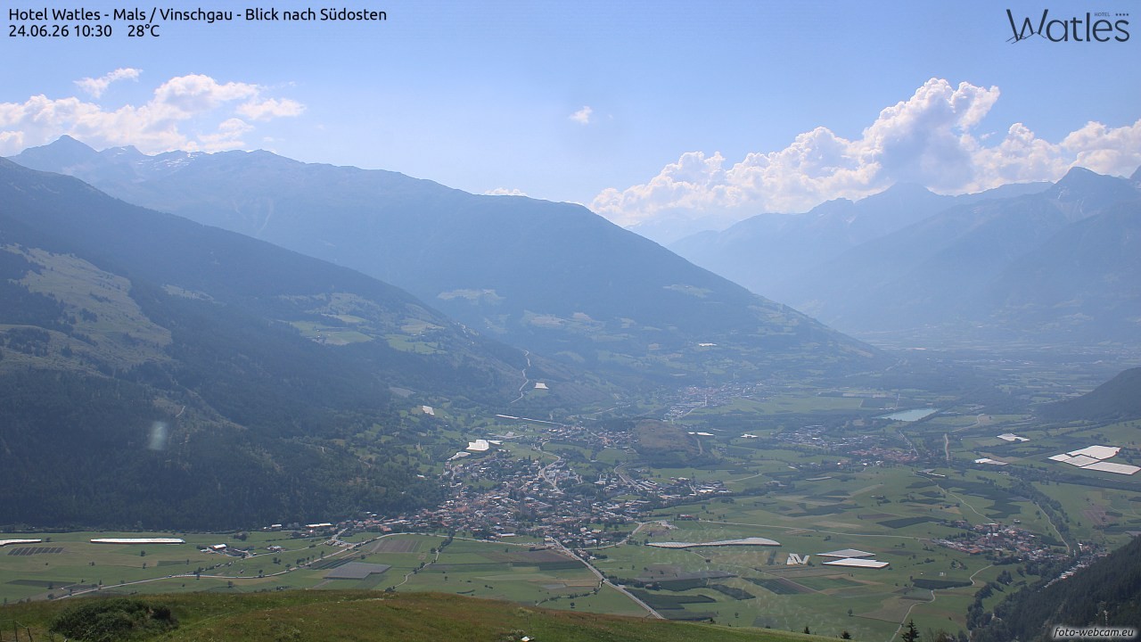 Archiv Foto Webcam Panoramablick vom Hotel Watles