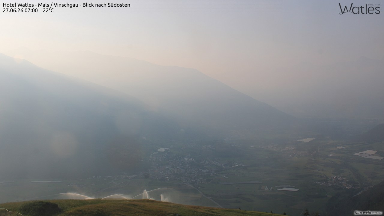 Archiv Foto Webcam Panoramablick vom Hotel Watles