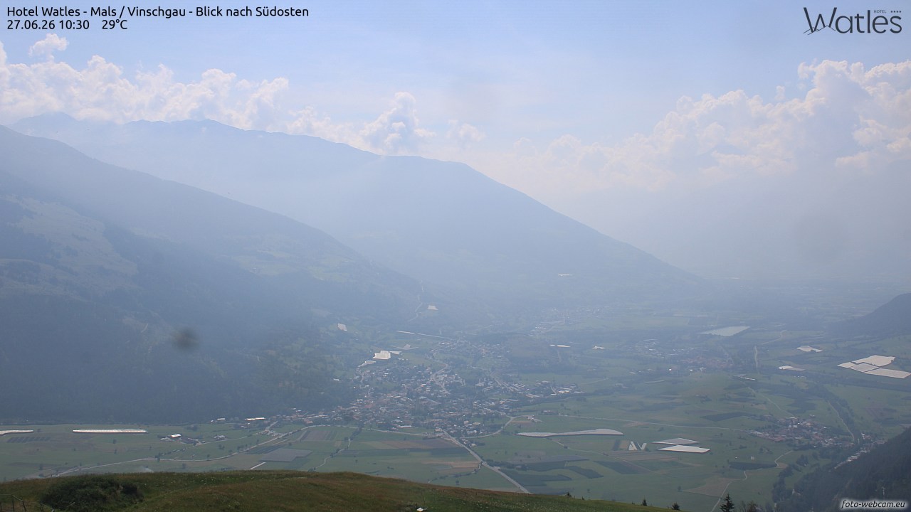 Archiv Foto Webcam Panoramablick vom Hotel Watles