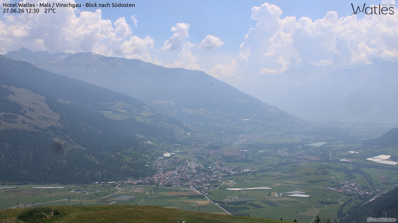 Archiv Foto Webcam Panoramablick vom Hotel Watles