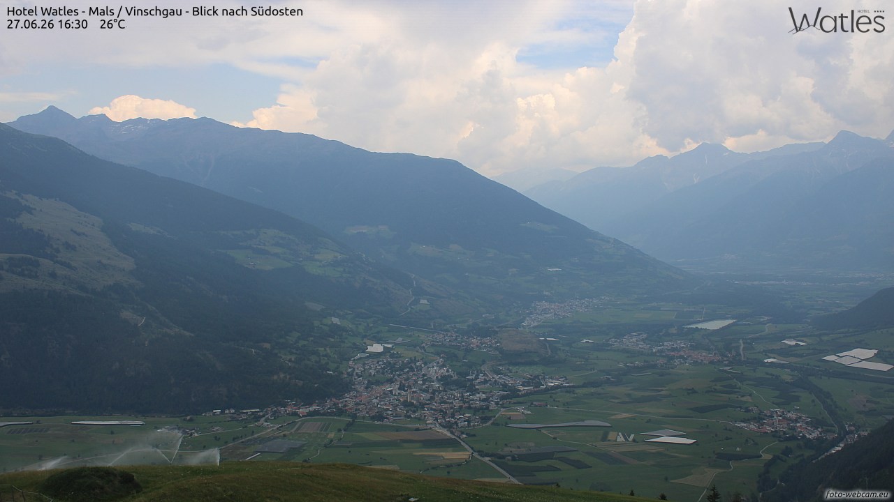 Archiv Foto Webcam Panoramablick vom Hotel Watles