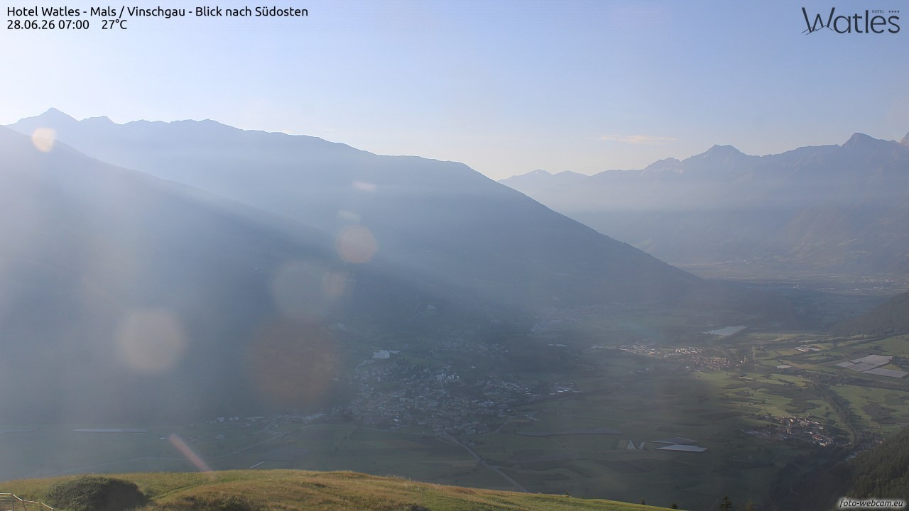 Archiv Foto Webcam Panoramablick vom Hotel Watles