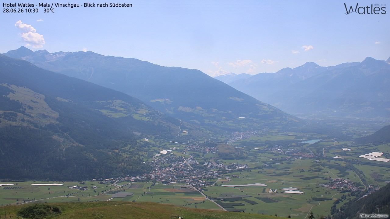 Archiv Foto Webcam Panoramablick vom Hotel Watles