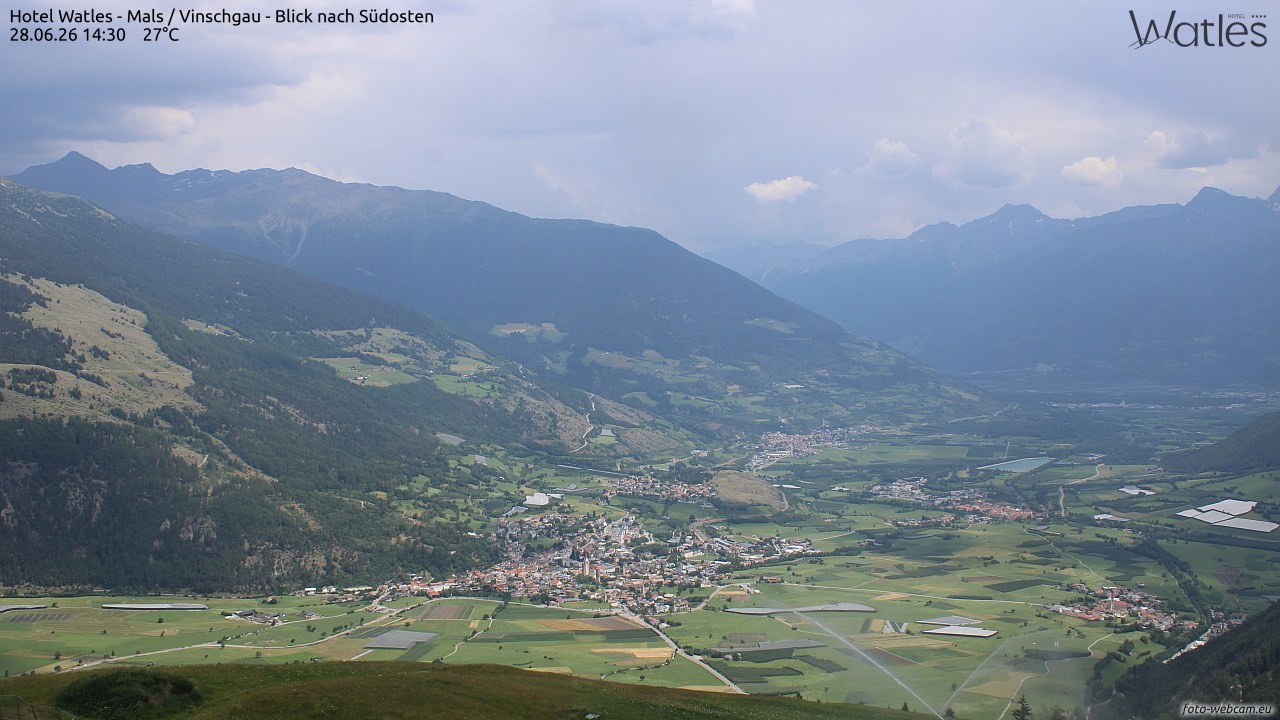 Archiv Foto Webcam Panoramablick vom Hotel Watles