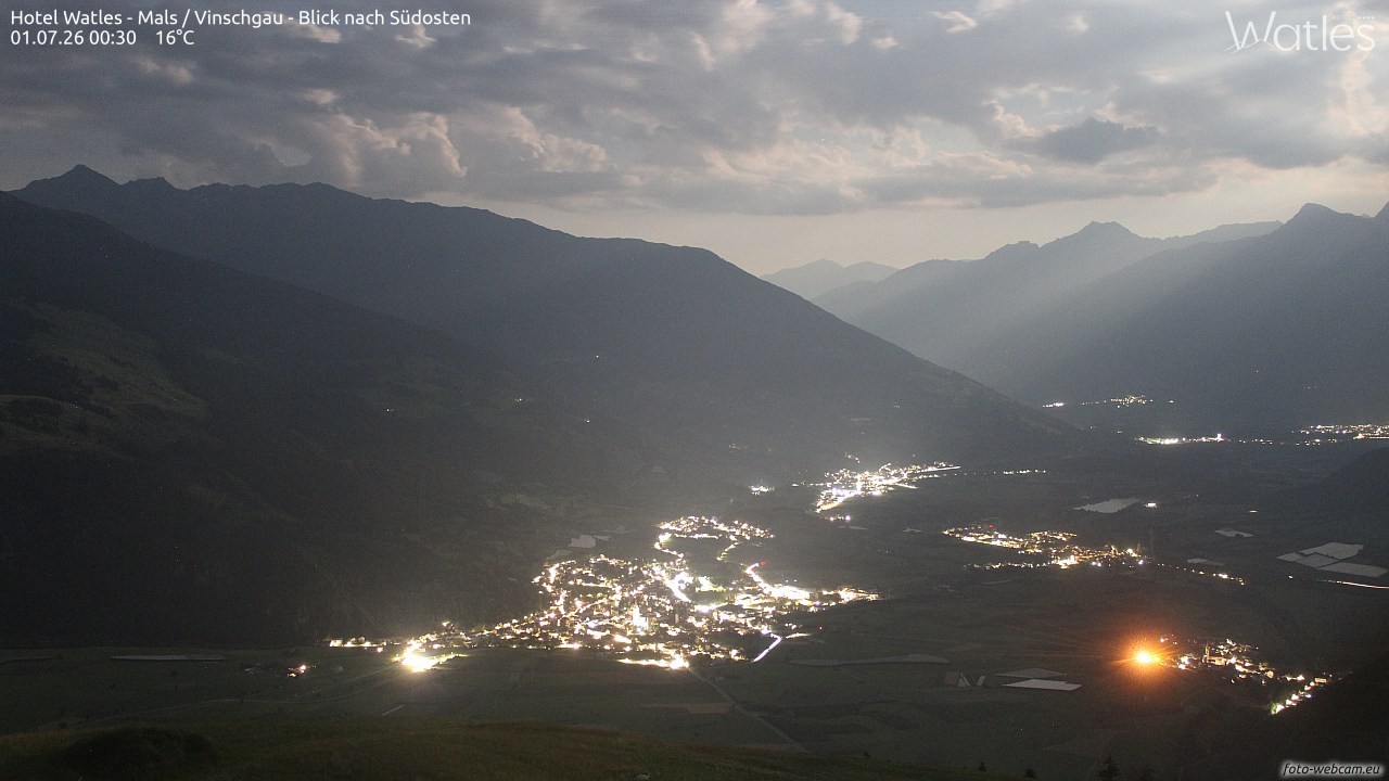 Archiv Foto Webcam Panoramablick vom Hotel Watles
