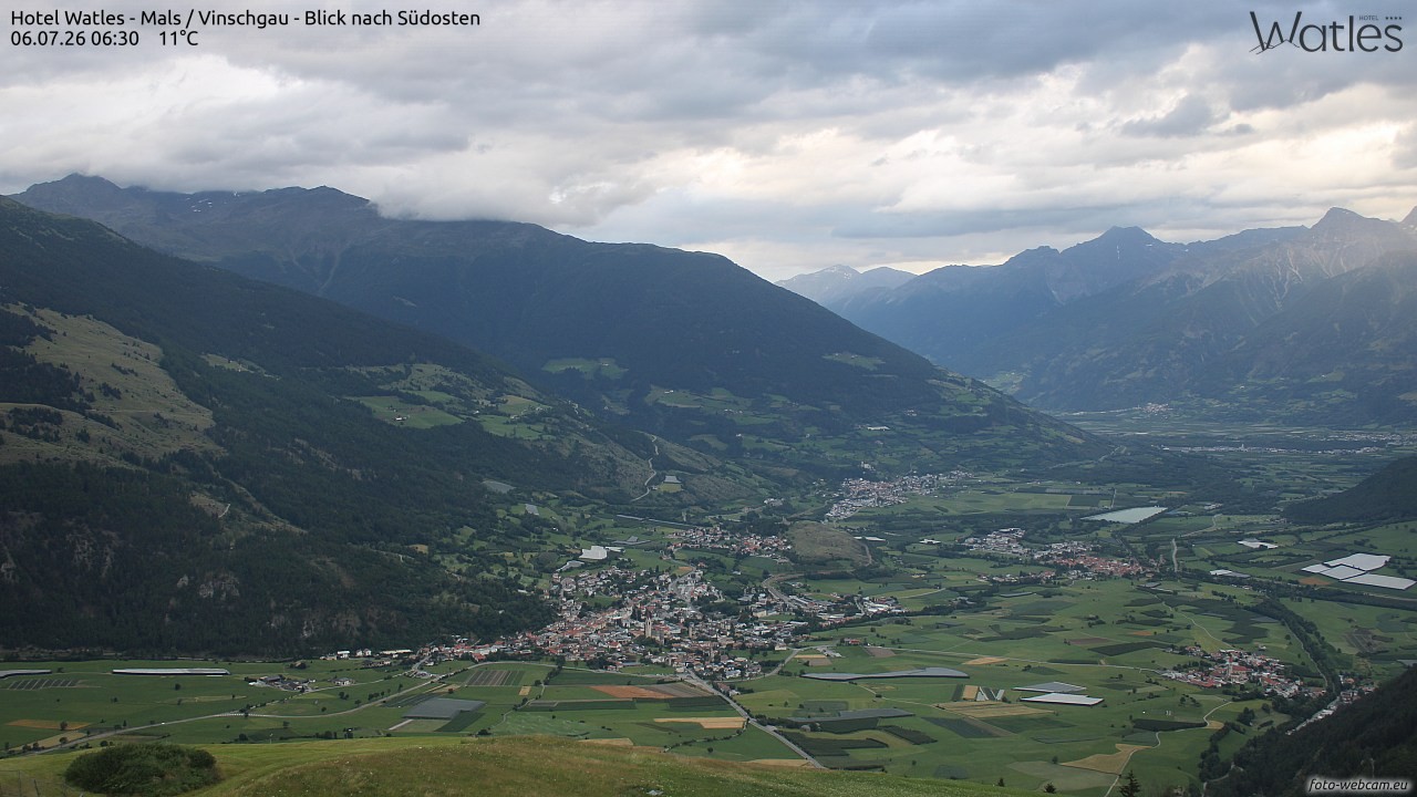 Archiv Foto Webcam Panoramablick vom Hotel Watles