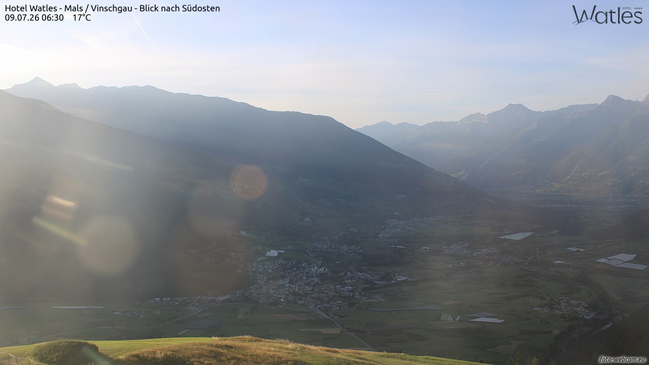 Archiv Foto Webcam Panoramablick vom Hotel Watles