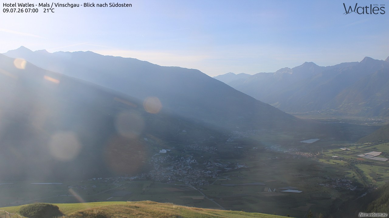 Archiv Foto Webcam Panoramablick vom Hotel Watles