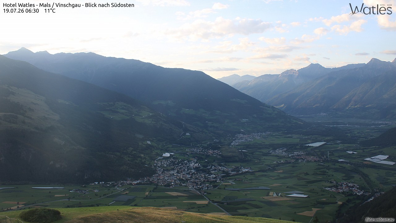 Archiv Foto Webcam Panoramablick vom Hotel Watles