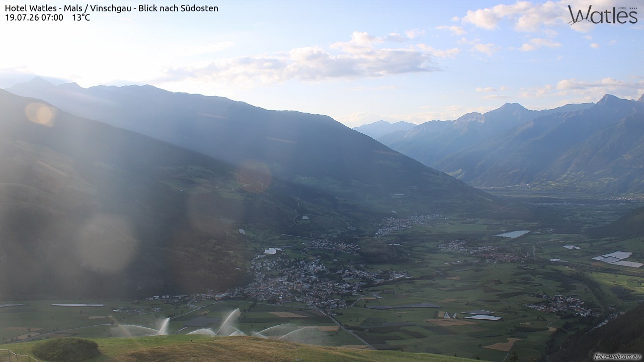 Archiv Foto Webcam Panoramablick vom Hotel Watles