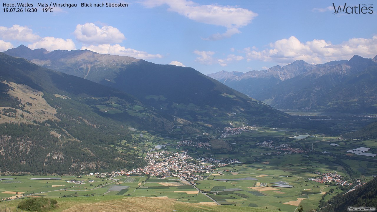 Archiv Foto Webcam Panoramablick vom Hotel Watles
