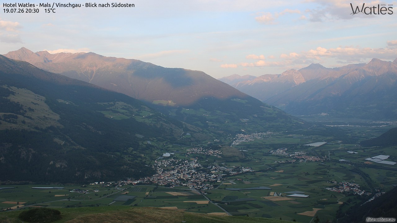 Archiv Foto Webcam Panoramablick vom Hotel Watles