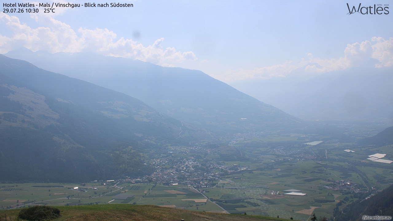 Archiv Foto Webcam Panoramablick vom Hotel Watles