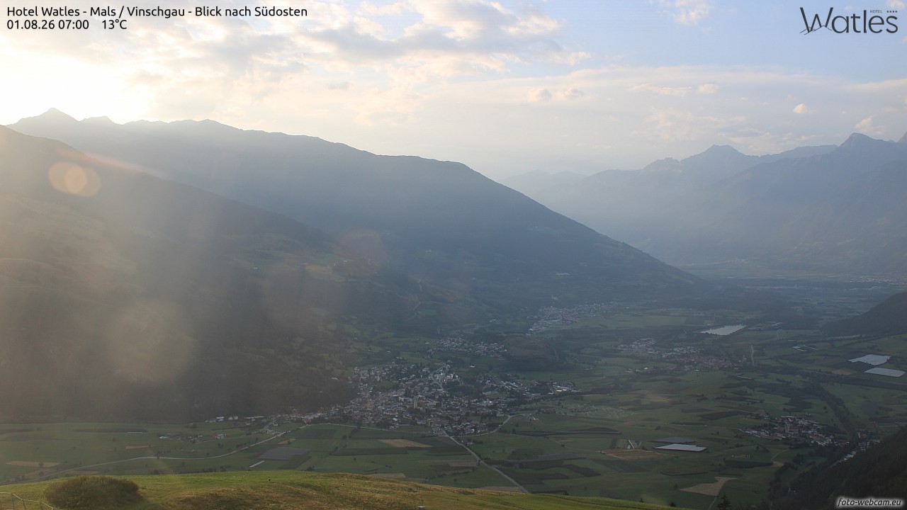 Archiv Foto Webcam Panoramablick vom Hotel Watles