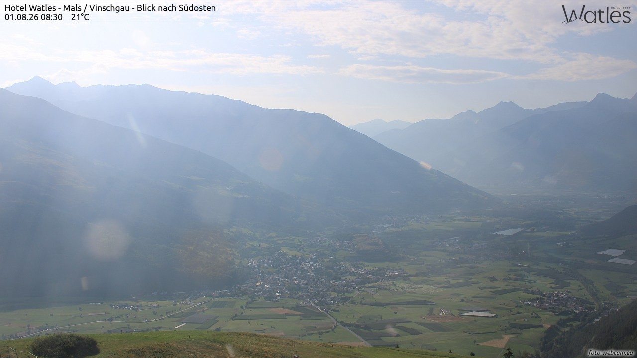 Archiv Foto Webcam Panoramablick vom Hotel Watles
