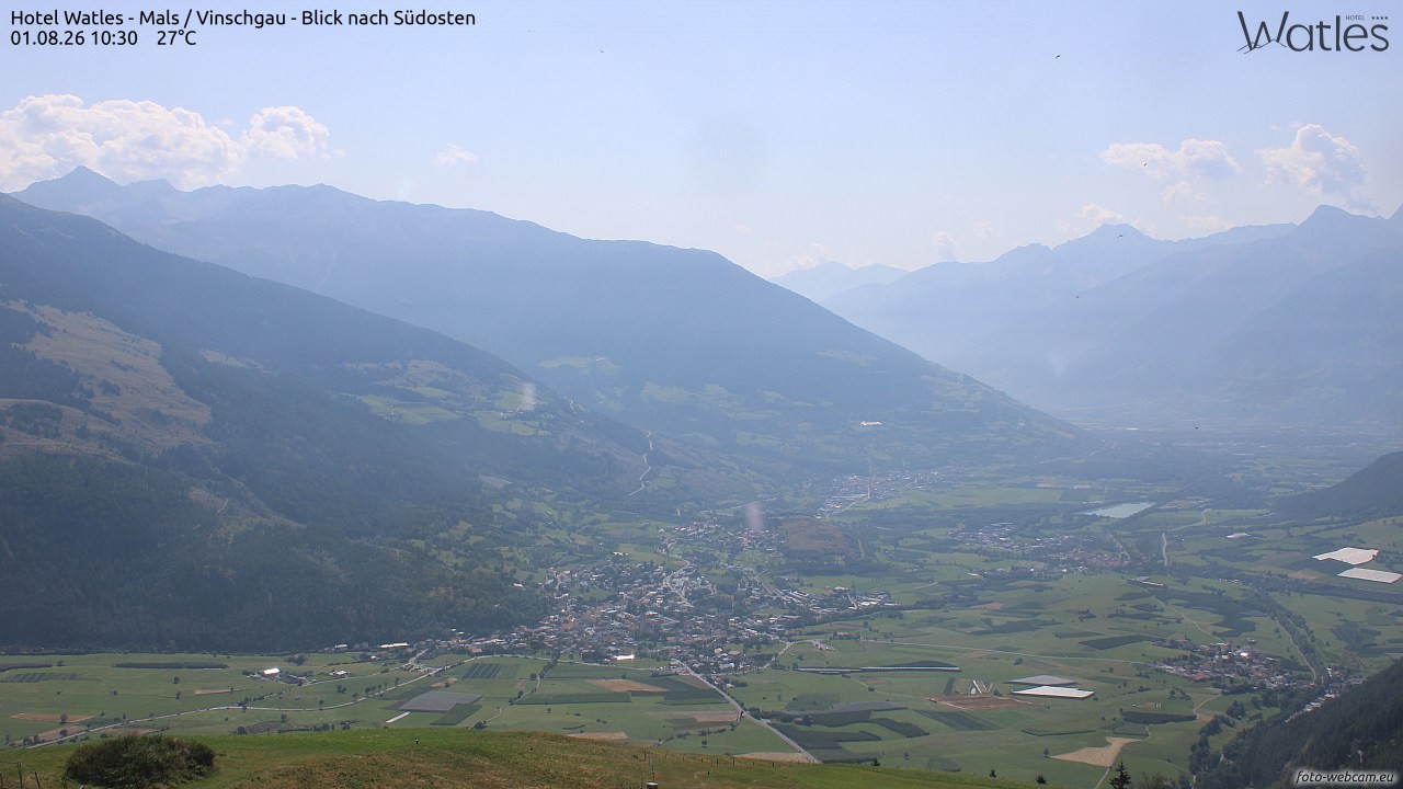 Archiv Foto Webcam Panoramablick vom Hotel Watles
