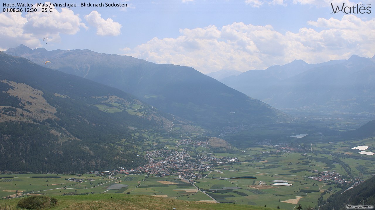 Archiv Foto Webcam Panoramablick vom Hotel Watles