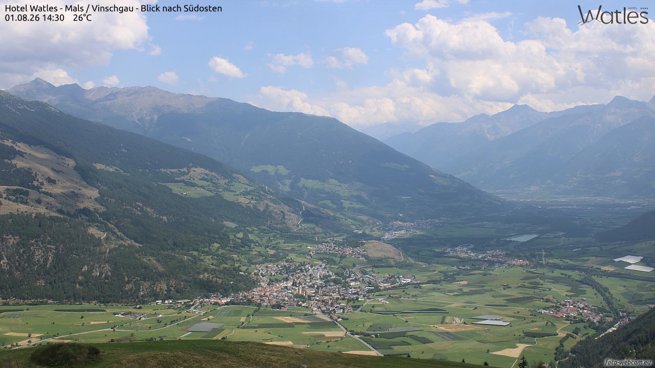 Archiv Foto Webcam Panoramablick vom Hotel Watles