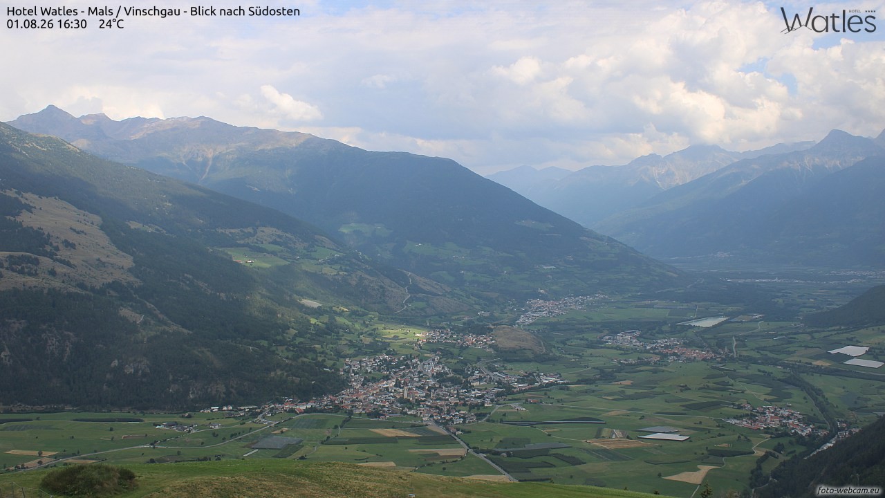 Archiv Foto Webcam Panoramablick vom Hotel Watles